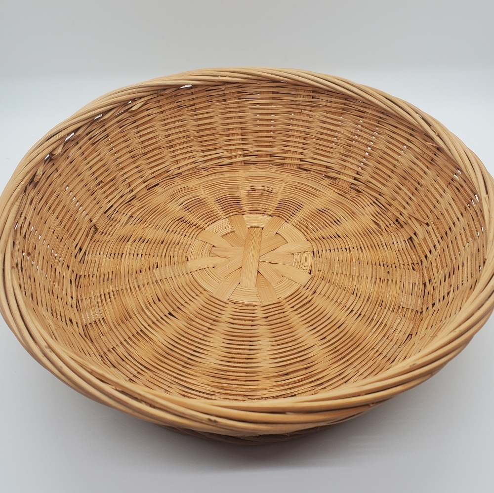 Wicker Circle Basket